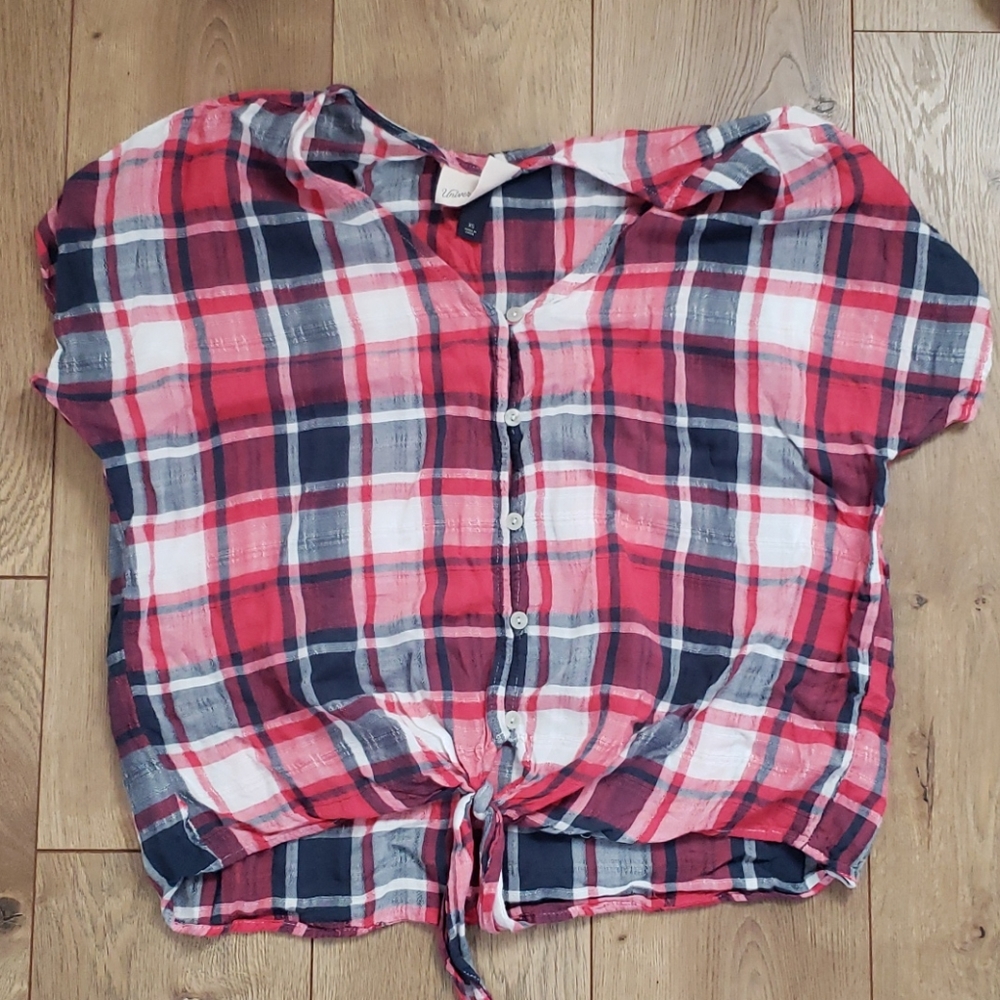 A plaid shirt